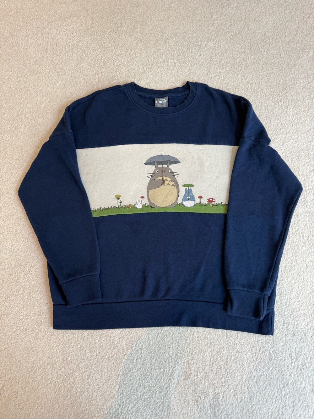 My Neighbor Totoro Sweatshirt Womens Medium Studio Ghibli Crewneck Pullover S